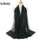 Muslim 2021 New Chiffon Hijab Scarf Women Solid Color Soft Long Shawls and Wraps Islamic Head Scarves Fashion turbante mujer