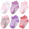 6 Pairs/lot 0 to 5 Years Anti-slip Non Skid Ankle Socks With Grips For Baby Toddler Kids Boys Girls All Seasons Cotton Socks