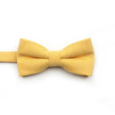 NEW Macarons Solid Color Men Bow Tie Super Soft Suede Classic Shirts Bowtie Bowknot Adult Child Butterfly Cravats For Wedding