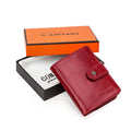 CONTACT&#39;S Genuine Leather RFID Vintage Wallet Men With Coin Pocket Short Wallets Small Zipper Walet With Card Holders Man Purse