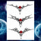 Girls Bracelet Chains Rose Tattoo Stickers Butterfly Body Arm Totem Tattoos Temporary Women Wrist Sexy Black Fake Tatoos