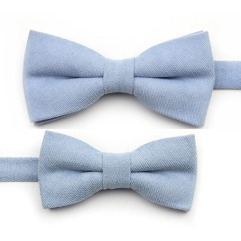 NEW Macarons Solid Color Men Bow Tie Super Soft Suede Classic Shirts Bowtie Bowknot Adult Child Butterfly Cravats For Wedding