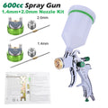 WENXING Professional HVLP Spay Gun 1.4/1.7/2.0mm Nozzle Gravity Airbrush For Car Painting