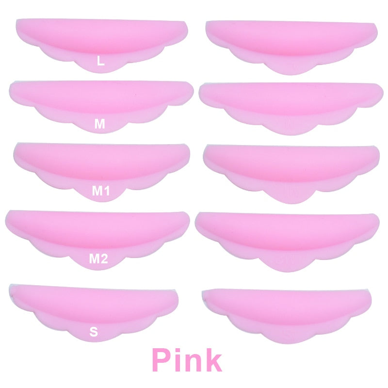 5 Pairs Perm False Eyelash Pad Kit Silicone Protection Pads Eyelash Extension Lifting Curler Graft Shield Patch tools