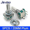 5PCS/LOT 20 Position 360 Degree Rotary Encoder EC11 w Push Button 5Pin Handle Long 15/20MM With A Built In Push Button Switch