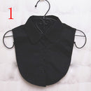 Fashion White Black Lace Fake Collar Blouse Vintage Detachable Shirt False Collar Lapel Blouse Top Women Clothes Accessories