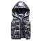 Women Winter Vests Hooded 2022 New Short Bright Color Vest Cotton Padded Jacket Sleeveless Female Winter Waistcoat Vest