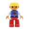 Big Size Action Figures City Princess Policemen Family Building Block Doll Character Accessory Toys Assembly Children Kids Gift