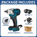 Brushless Cordless Electric Impact Wrench 18V Rechargeable Wrench Power Tool Compatible with Makita Battery Electric wrench