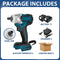 Brushless Cordless Electric Impact Wrench 18V Rechargeable Wrench Power Tool Compatible with Makita Battery Electric wrench