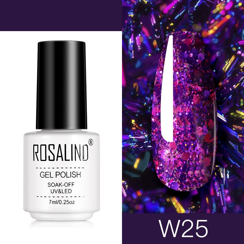 ROSALIND Nail Gel Polish Semi Permanent Polish All For Manicure Nails Art UV Hybrid Varnishes Gellak Base TOP Primer For Nails