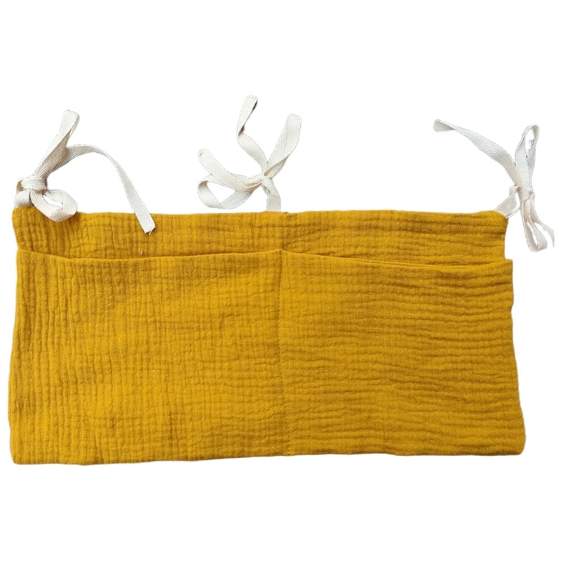 1pc Portable Baby Crib Storage Bag Multifunctional Newborn Bed Headboard Organizer For Kids Baby Bedding Diaper Bag