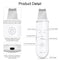 ANLAN Ultrasonic Skin Scrubber Deep Face Cleaning Machine Peeling Shovel Facial Pore Cleaner Face Skin Scrubber Lift Machine