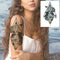 Realistic Sexy Peony Tattoos Temporary Women Adult Flower Arm Tattoos Sticker Waterproof Fake Floral Bloosom Body Leg Art Tatoos