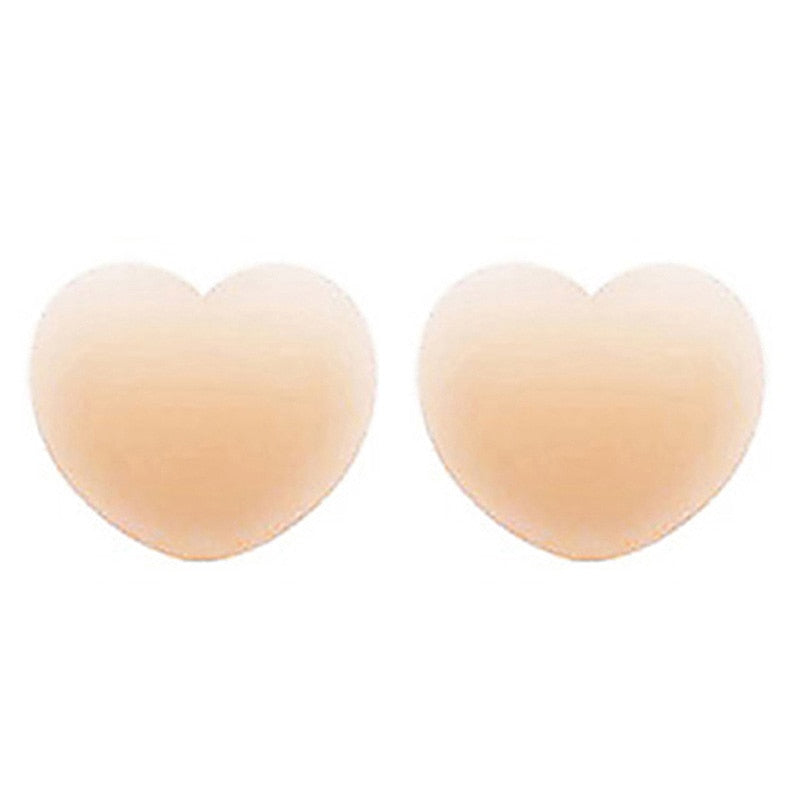 1 Pair Women Nipple Cover Reusable Nipple Covers Charm Boob Tape Silicone Breast Sticker Pezon Woman Accesoires
