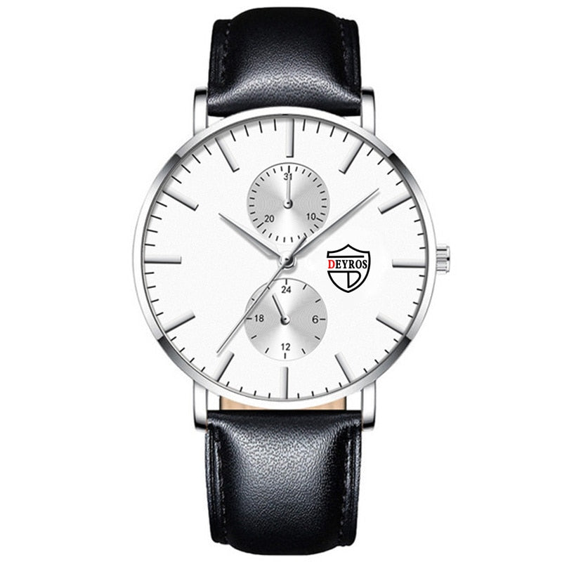 reloj hombre 2022 Mens Fashion Ultra-thin Watches Men Business Casual Stainless Steel Mesh Belt Quartz Watch relogio masculino