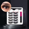 3/5/7Pairs Magnetic Eyelashes False Lashes Repeated Use Eyelashes Waterproof Liquid Eyeliner With Tweezer Makeup Set