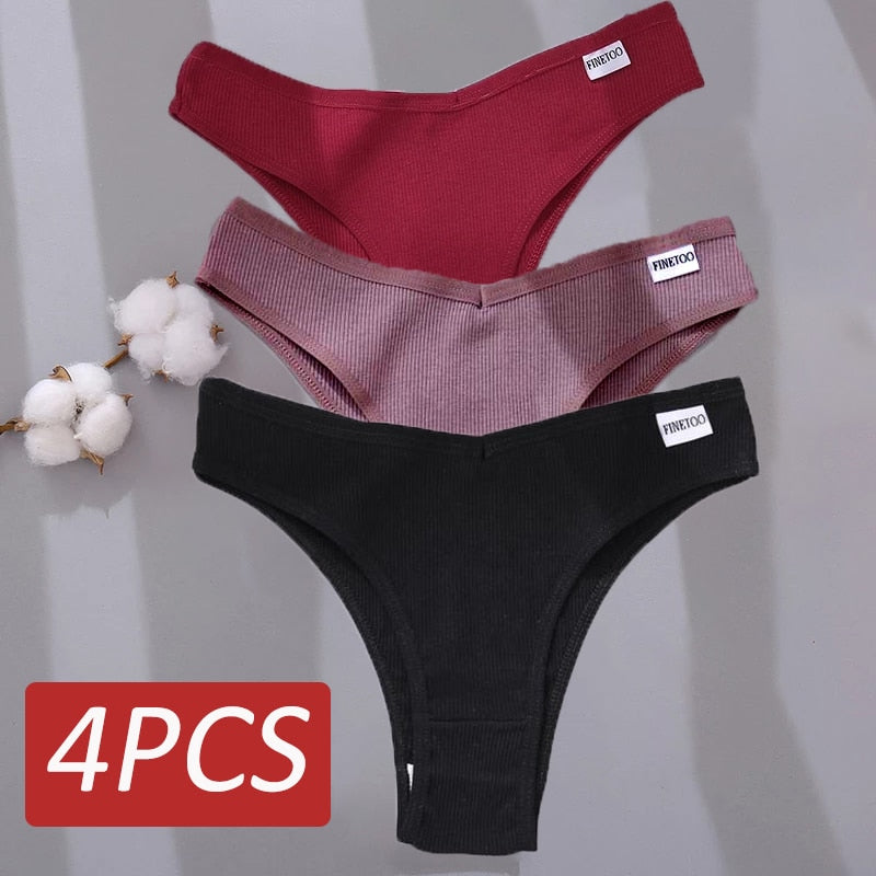 4PCS/Set Cotton Panties Women&