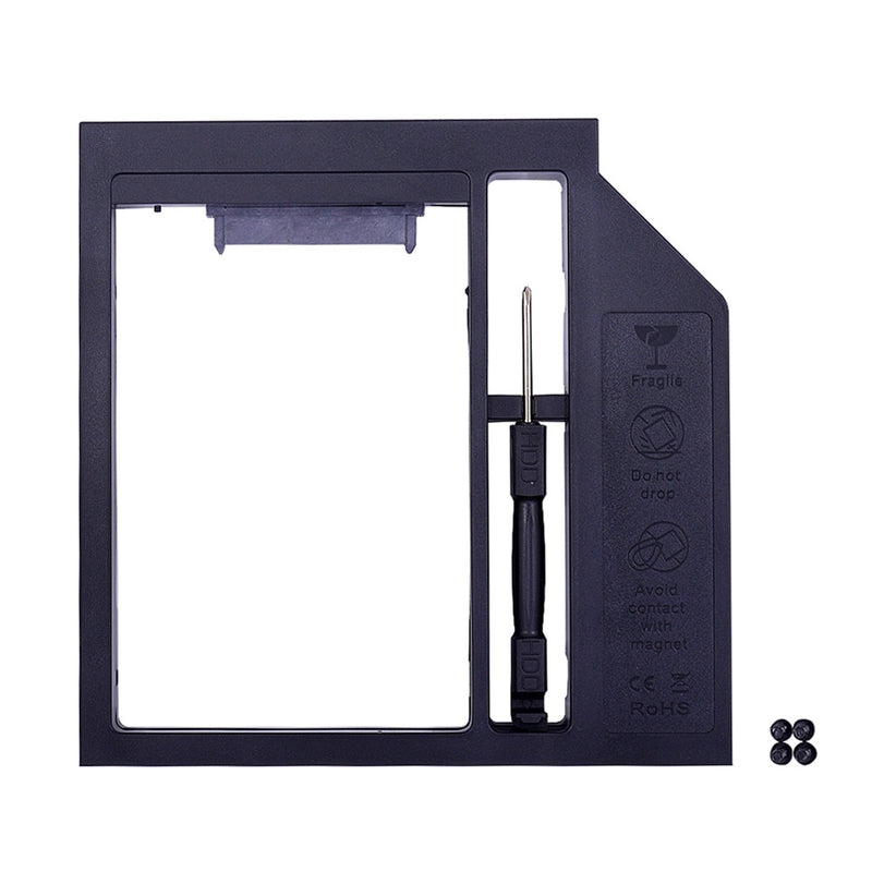 CHIPAL Second 2nd HDD Caddy 9MM 9.5MM 12.7MM SATA 3.0 for 2.5&#39;&#39; SSD Case Hard Disk Drive Adapter for Laptop CD DVD-ROM Optibay