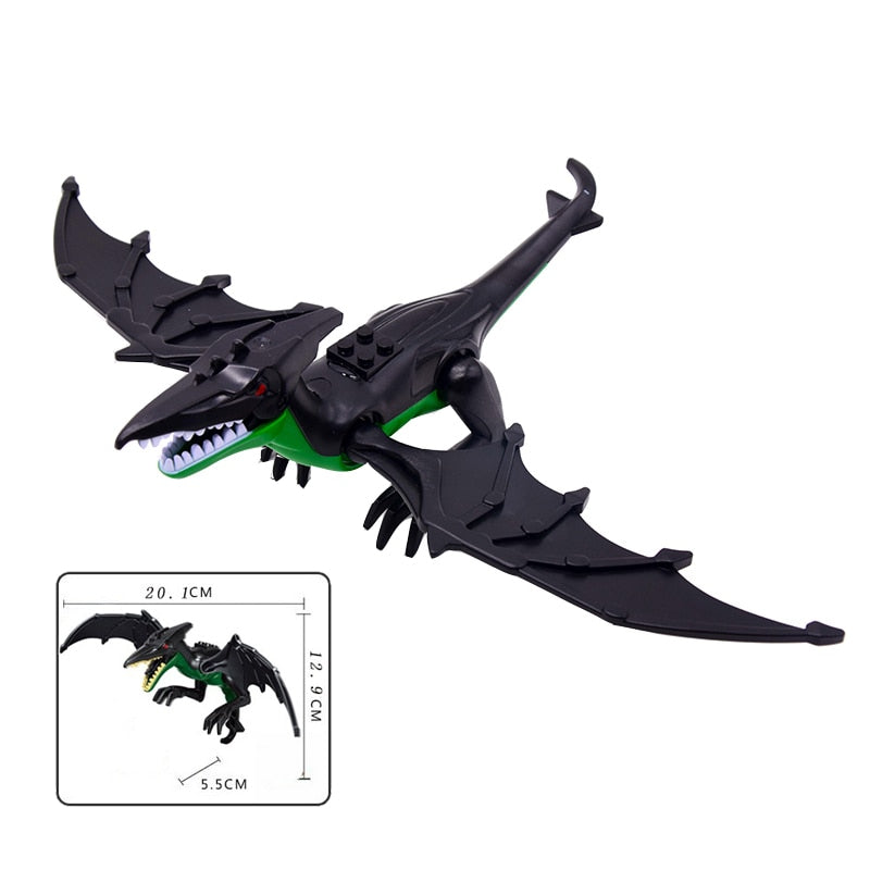 Jurassic World 2 Brutal Raptor Building Blocks Dinosaur Bricks Tyrannosaurus Indominus I-Rex Assemble Dino Kids Toys