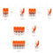 (30&amp;50Pieces) Lever Nuts-3 New style compact Splicing Connectors Quick Disconnect Wire Connectors AWG 24-12