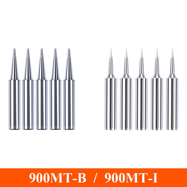 5Pcs/Set 900m-T-I 900M-T-B Welding Tool Lead-Free Soldering Iron Head Bit for Welding Accessories Soldering Iron Tip