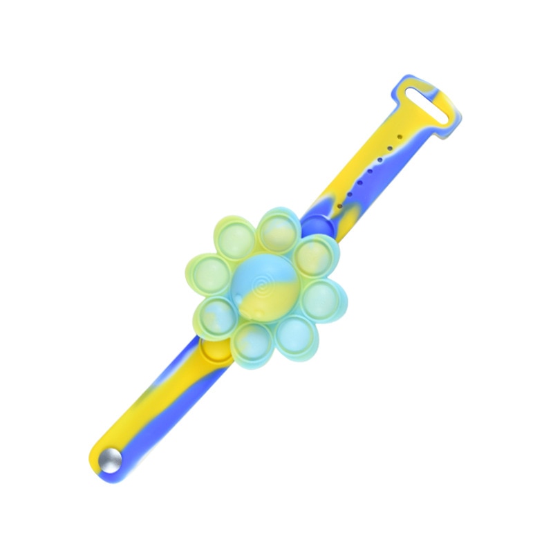 Octopus Spinning Pop Fidget Spinner Figet Toys Anti Stress Pops Wristband Light Bracelet Kawaii Push Bubble Kids Christmas Gifts