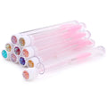 10pcs Pink Eyelashes Brushes Reusable Eyebrow Brush for Eyelash Extension Crystal Eyelash Brush Mascara Tube Make Up Hot Sales