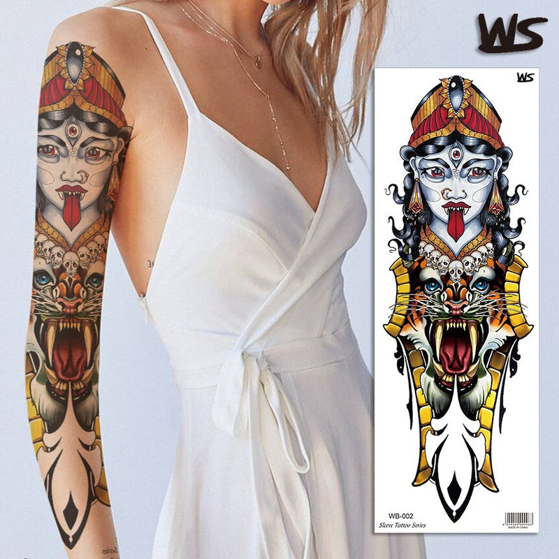 sexy tattoo stockings thigh leg temporary tatoos for women girls body stickers flowers peonies carp fish dragon snake tattoo big