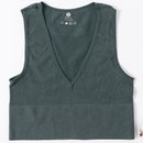 Vintage Crop Top Women Seamless Underwear Sexy Lingerie Female Tanks Vest Harajuku Deep V Neck Summer Camis Crop Top Camisole