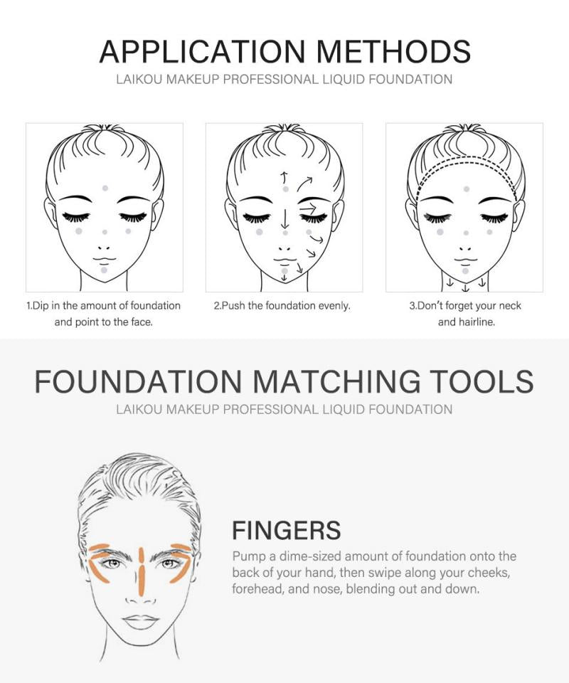 Face Foundation Cream Waterproof Long-lasting Concealer Liquid Professional Makeup Matte Base Make Up Cosmetics Maquiagem