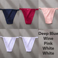 5PCS/Set Sexy Underwear Cotton Panties Women Lingerie Female Underpants Hoop Design Waistband Briefs Intimate Bikini Panty Woman