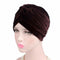 Fashion Muslim Turban Scarf For Women Islamic Inner Hijab Caps Twisted Arab wrap Head Wraps Musulman Turbante Mujer