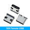 10PCS USB 3.1 Type-C Connector 12 24 Pins Female/Male Socket Receptacle Adapter to Solder Wire &amp; Cable 24 Pins Support PCB Board
