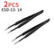 Tweezers For Soldering Professional Eyebrow Tweezers Set Eyelashes Tongs Extension Stickers Soldering Antistatic Repair Tools