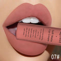 QIBEST Brand 34 Colors Liquid Lipstick Waterproof Matte Nude Lipstick Pigment Red Long Lasting Lip Gloss Women Makeup Lipgloss