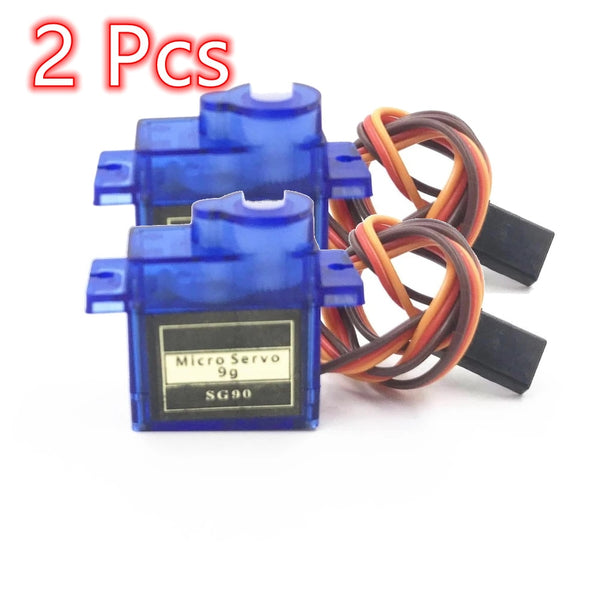 2 Pcs SG90 9G Micro Mini Servos SG90 Servo for RC 250 450 Helicoper Airplane Car ship Boat Robot MG90S