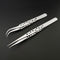Anti-static precision tweezers set stainless steel ESD tweezers electronic repair soldering iron tool