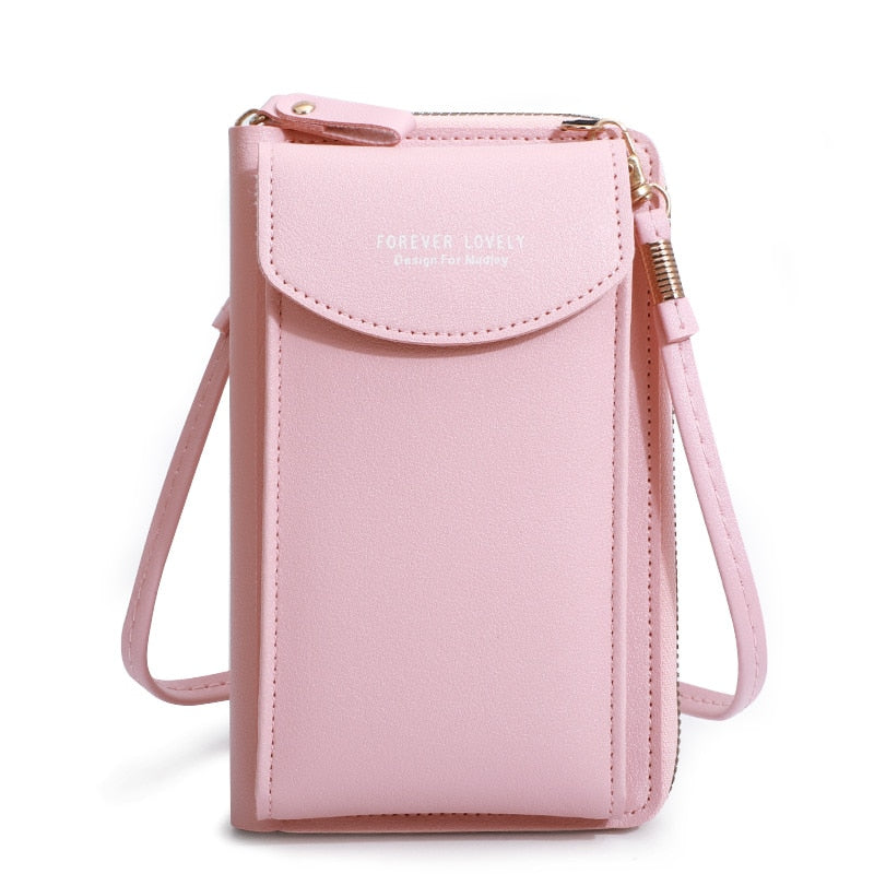 Fashion Cellphone Shoulder Bag Women PU Leather Crossbody Bag 2022 New Handbag Card Holder Messenger Bag Flap Wallet