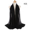 Muslim Bubble Chiffon Hijab Scarf Women Solid Color Soft Long Shawls and Wraps Georgette Head Scarves Ladies Hijabs