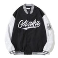 American retro letter embroidery leather jackets coats women&#39;s 2021 new street trend all-match baseball uniform couple loose top