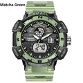 SMAEL Top Luxury Brand Men&#39;s Watch Outdoor Sports Waterproof Watches Dual Time Display Quartz Wristwatches Rubber Digital Clock