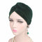 Fashion Muslim Turban Scarf For Women Islamic Inner Hijab Caps Twisted Arab wrap Head Wraps Musulman Turbante Mujer