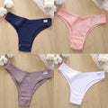 4PCS/Set Cotton Panties Women&#39;s Panties FINETOO Sexy Female Underpants Low Waist Underwear Women Pantys Lingerie M-XL