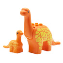 Zoo Animals Series Set Big Size Building Blocks Assemble Accessories Cute Birds Beasts Elephant Tiger Bricks Education Toys Kids