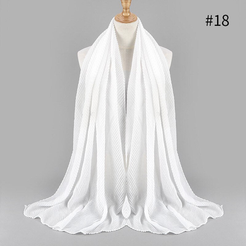 2021 NEW Flocked Bubble Cotton Scarf Hijabs For Muslim Women Soild Color Breathable Islamic Headscarf Arab Head Scarves