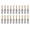 20pcs/10pairs Nakamichi BANANA PLUGS 24K Gold-plated 4MM Banana Connector with Screw Lock For Audio Jack Speaker Plugs Black&amp;Red
