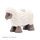 Big Size Building Blocks Cat Dog Pig Rabbit Model Accessories Compatible Bricks Farm Animals Set Assemble Education Toys For Kid