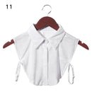 Women Cotton Lace Fake Collar Blouse Vintage Detachable Collar Women&