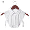 Women Cotton Lace Fake Collar Blouse Vintage Detachable Collar Women&